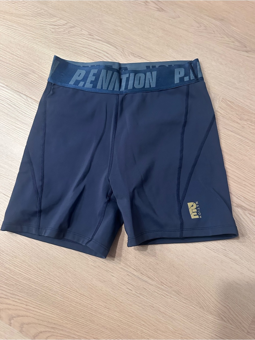 P.E NATION Navy Bike Shorts